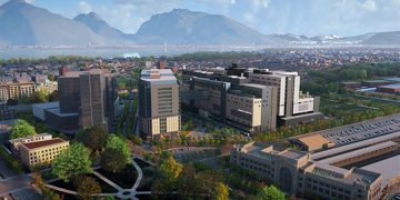 Rendition of St Paul's Hospital new site